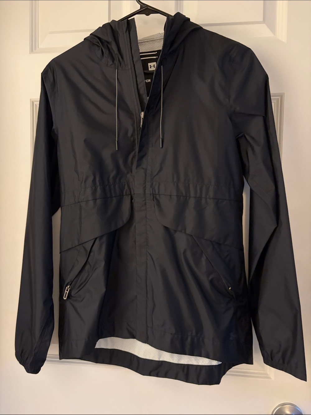 Under Armour Black Hooded Windbreaker Jacket